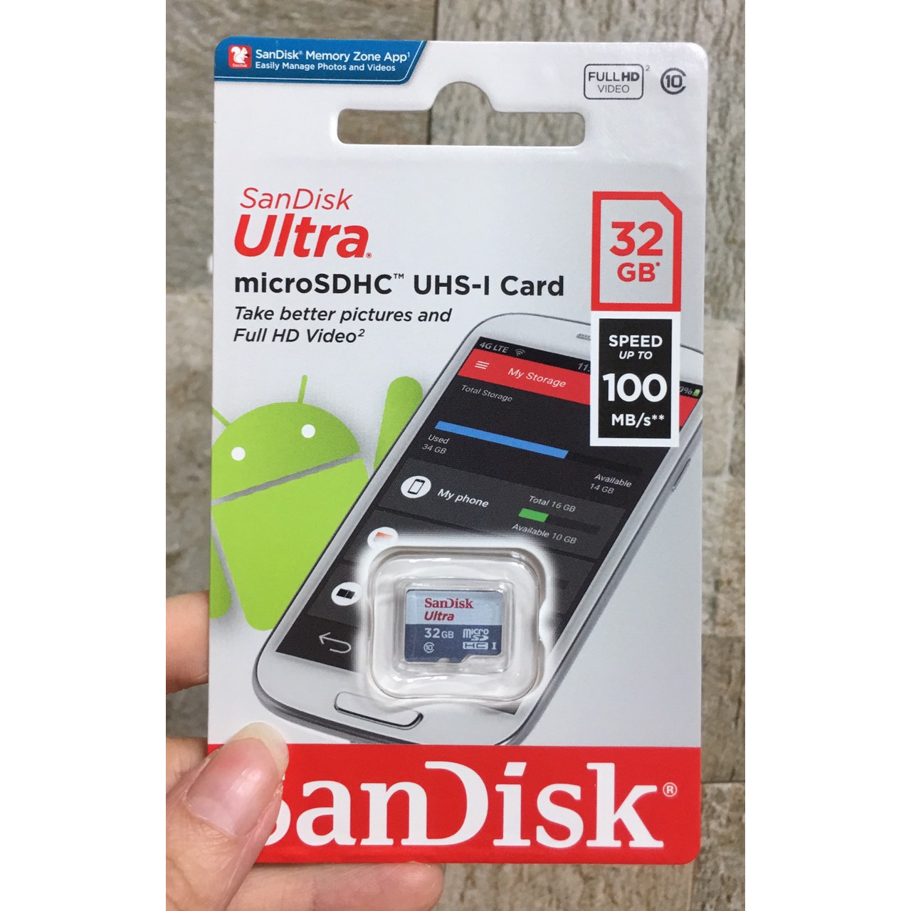 Thẻ nhớ SanDisk MicroSDHC Ultra 32GB